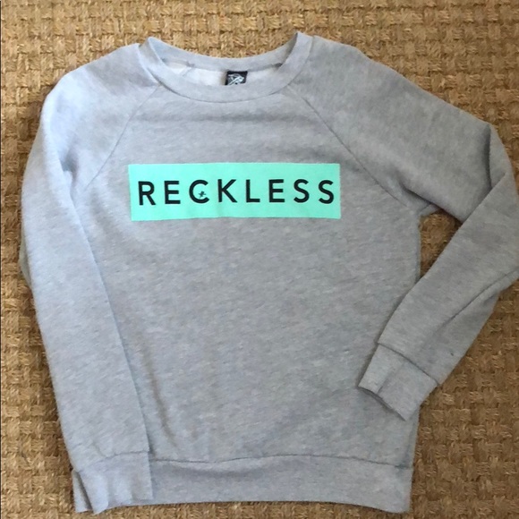 young and reckless grey hoodie